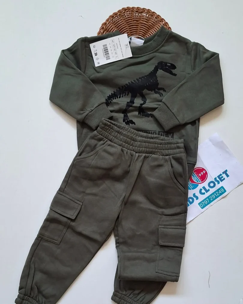 Baby Boy Dino Print Bodysuit – Fun Everyday Wear