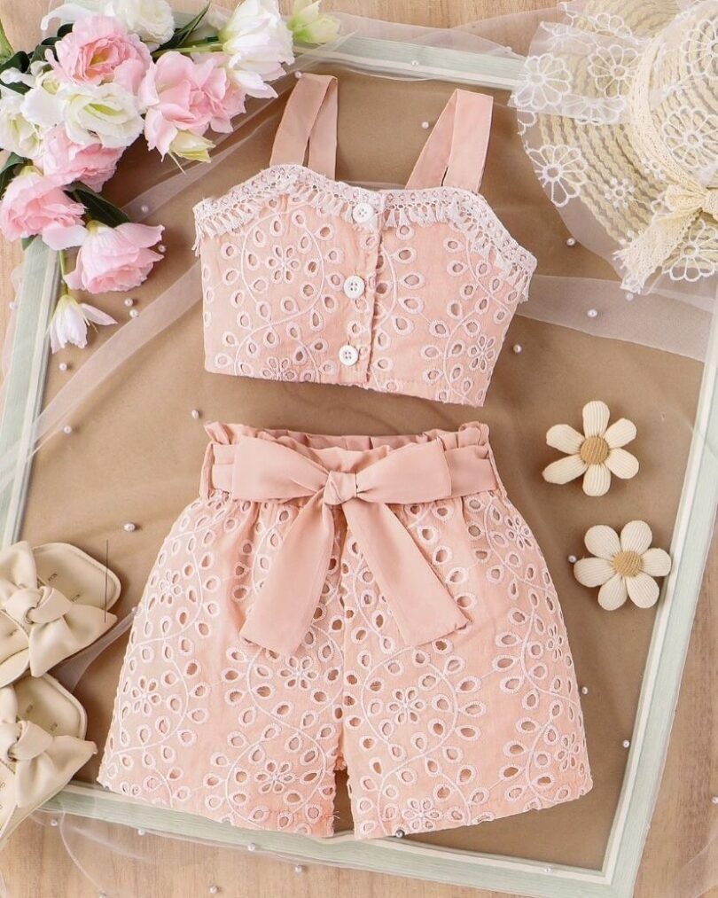 Baby Girl Floral Romper – Summer Sleeveless Outfit - Image 3